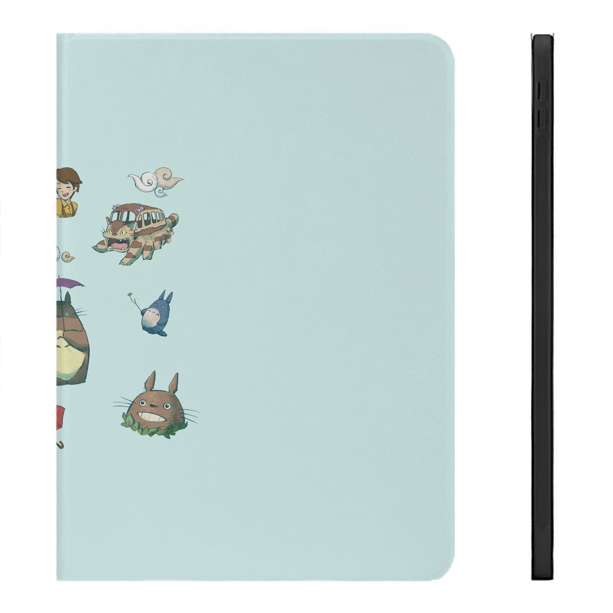 （画像用） となりのトトロ 草壁メイ 草壁サツキ My Neighbor Totoro Satsuki Kusakabe Mei Kusakabe IPadケース ペンホルダー付き ブックスタイルデザイン